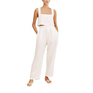 Posse 'Ducky' White Linen Pant Size XXS NWT